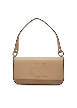 Calvin Klein Jeans Torebka Sculpted Flap Shoulder Pouch25 LV04K3148G Beżowy ze sklepu MODIVO w kategorii Listonoszki - zdjęcie 181038213