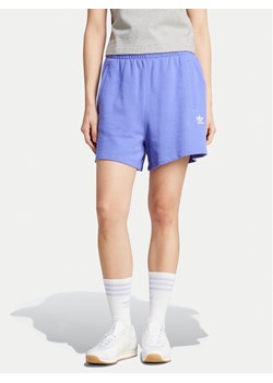 adidas Szorty sportowe Essentials French Terry IW5708 Niebieski Loose Fit ze sklepu MODIVO w kategorii Szorty - zdjęcie 181038392