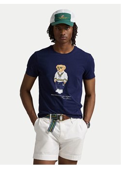 Polo Ralph Lauren T-Shirt 710973137003 Granatowy Slim Fit ze sklepu MODIVO w kategorii T-shirty męskie - zdjęcie 181038590