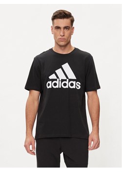 adidas T-Shirt Essentials Single Jersey Big Logo T-Shirt IC9347 Czarny Regular Fit ze sklepu MODIVO w kategorii T-shirty męskie - zdjęcie 181038613
