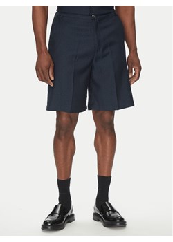 John Richmond Szorty materiałowe UMP25060BE Granatowy Regular Fit ze sklepu MODIVO w kategorii Spodenki męskie - zdjęcie 181038790