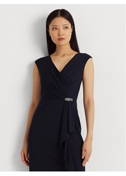 Lauren Ralph Lauren Sukienka koktajlowa 253906356001 Granatowy Regular Fit - id: 0000303182939 - marki Ralph Lauren - 181038902 Lauren Ralph Lauren Sukienka koktajlowa 253906356001 Granatowy Regular Fit ze sklepu MODIVO w kategorii Sukienki - zdjęcie 181038902