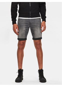 G-Star Raw Szorty jeansowe 3301 D10481-6132 Szary Slim Fit ze sklepu MODIVO w kategorii Spodenki męskie - zdjęcie 181038904