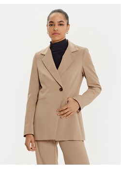 ACCESS FASHION Marynarka 44-1029-118 Beżowy Regular Fit ze sklepu MODIVO w kategorii Marynarki damskie - zdjęcie 181039030