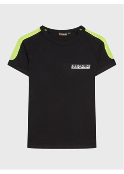 Napapijri T-Shirt S-Pinta NP0A4H2Y M Czarny Regular Fit ze sklepu MODIVO w kategorii T-shirty chłopięce - zdjęcie 181039041