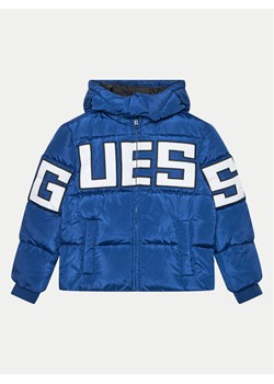 Guess Kurtka puchowa L4BL04 WB240 Granatowy Regular Fit ze sklepu MODIVO w kategorii Kurtki chłopięce - zdjęcie 181039054