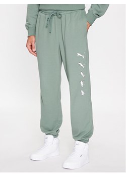 Puma Spodnie dresowe Puma X Ripndip 622199 Zielony Relaxed Fit ze sklepu MODIVO w kategorii Spodnie męskie - zdjęcie 181039133