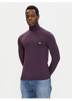 Emporio Armani Underwear Golf 112066 4F511 05093 Fioletowy Slim Fit ze sklepu MODIVO w kategorii Swetry męskie - zdjęcie 181039160