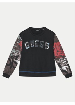 Guess Bluza L5RQ01 KA6R4 Czarny Regular Fit ze sklepu MODIVO w kategorii Bluzy chłopięce - zdjęcie 181039223