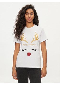 Pieces T-Shirt 17121020 Biały Regular Fit ze sklepu MODIVO w kategorii Bluzki damskie - zdjęcie 181039712