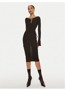 Patrizia Pepe Sukienka koktajlowa 8A1331 K1QZA K250 Czarny Slim Fit ze sklepu MODIVO w kategorii Sukienki - zdjęcie 181039713