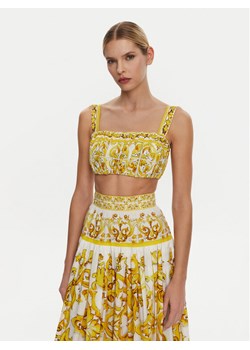 Dolce&Gabbana Top F755PT HH5EA Żółty Regular Fit ze sklepu MODIVO w kategorii Bluzki damskie - zdjęcie 181039832