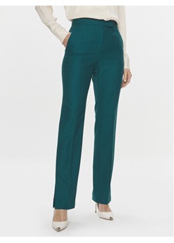 Boss Spodnie materiałowe Teana1 50509118 Zielony Slim Fit ze sklepu MODIVO w kategorii Spodnie damskie - zdjęcie 181039851