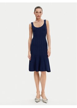 Silvian Heach Sukienka dzianinowa GPP25016VE Granatowy Regular Fit ze sklepu MODIVO w kategorii Sukienki - zdjęcie 181039870