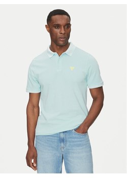 Guess Polo F5GP00 K9WF1 Niebieski Regular Fit ze sklepu MODIVO w kategorii T-shirty męskie - zdjęcie 181040132
