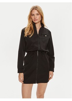 Guess Sukienka codzienna Aurelie V4YK01 WG982 Czarny Regular Fit ze sklepu MODIVO w kategorii Sukienki - zdjęcie 181040281