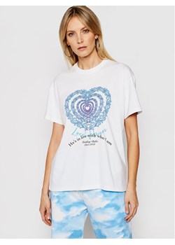 Local Heroes T-Shirt Infinity Love SS21T0012 Biały Relaxed Fit ze sklepu MODIVO w kategorii Bluzki damskie - zdjęcie 181040481