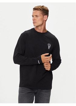 KARL LAGERFELD Longsleeve 755405 543221 Czarny Slim Fit ze sklepu MODIVO w kategorii T-shirty męskie - zdjęcie 181040603
