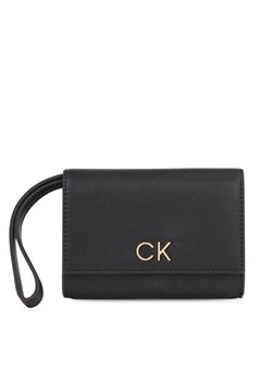Calvin Klein Portfel damski Re-Lock Bifold & Cardholder Sm K60K611092 Czarny ze sklepu MODIVO w kategorii Portfele damskie - zdjęcie 181040771