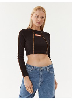 Ellesse Bluzka Contenti SGP15929 Czarny Slim Fit ze sklepu MODIVO w kategorii Bluzki damskie - zdjęcie 181040831