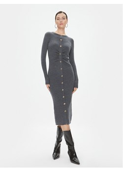 Pinko Sukienka dzianinowa Ermellino 101926 A15S Szary Slim Fit ze sklepu MODIVO w kategorii Sukienki - zdjęcie 181041032