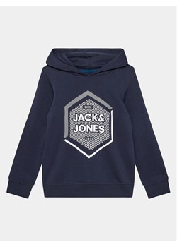 Jack&Jones Junior Bluza 12237091 Granatowy Regular Fit ze sklepu MODIVO w kategorii Bluzy chłopięce - zdjęcie 181041153