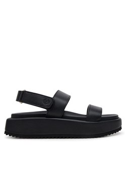 Pollini Sandały SA16155G1MTL0000 Czarny ze sklepu MODIVO w kategorii Sandały damskie - zdjęcie 181041161