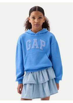 Gap Bluza 870903 Niebieski Regular Fit ze sklepu MODIVO w kategorii Bluzy dziewczęce - zdjęcie 181041231