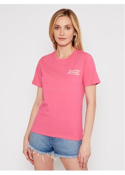 Converse T-Shirt Exploration Team 10022260-A03 Różowy Standard Fit ze sklepu MODIVO w kategorii Bluzki damskie - zdjęcie 181041250