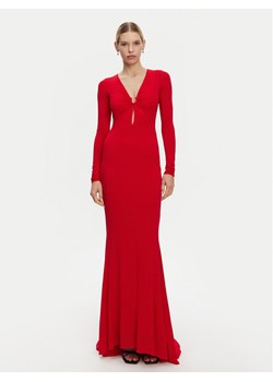 PINKO Sukienka wieczorowa 104935 A2GS Czerwony Slim Fit ze sklepu MODIVO w kategorii Sukienki - zdjęcie 181041390