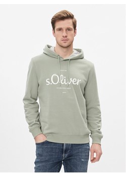 s.Oliver Bluza 2135751 Zielony Regular Fit ze sklepu MODIVO w kategorii Bluzy męskie - zdjęcie 181041461