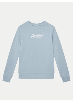 Jack&Jones Junior Bluza Beau 12269849 Błękitny Regular Fit ze sklepu MODIVO w kategorii Bluzy chłopięce - zdjęcie 181041672