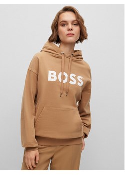 Boss Bluza 50490635 Brązowy Regular Fit ze sklepu MODIVO w kategorii Bluzy damskie - zdjęcie 181041732