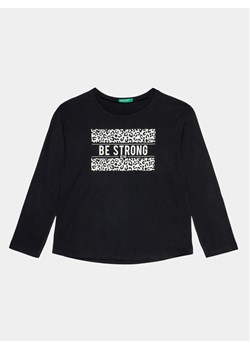 United Colors Of Benetton Bluzka 3VR5C10EI Czarny Regular Fit ze sklepu MODIVO w kategorii T-shirty chłopięce - zdjęcie 181041813