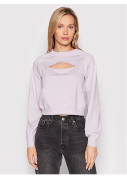 Converse Bluzka Twisted 10022960-A03 Różowy Relaxed Fit ze sklepu MODIVO w kategorii Bluzy damskie - zdjęcie 181041892