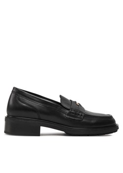 Tommy Hilfiger Lordsy Th Penny Loafer FW0FW08029 Czarny ze sklepu MODIVO w kategorii Lordsy damskie - zdjęcie 181042090