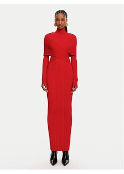 Balmain Sukienka wieczorowa DF0RR835KH70 Czerwony Slim Fit ze sklepu MODIVO w kategorii Sukienki - zdjęcie 181042161