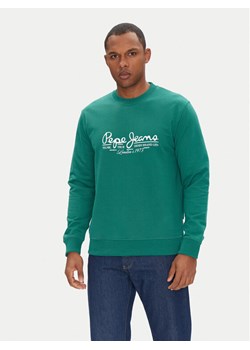 Pepe Jeans Bluza Dumas PM582832 Zielony Regular Fit ze sklepu MODIVO w kategorii Bluzy męskie - zdjęcie 181042200