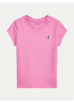 Polo Ralph Lauren T-Shirt 312833549081 Różowy Regular Fit ze sklepu MODIVO w kategorii Bluzki dziewczęce - zdjęcie 181042324