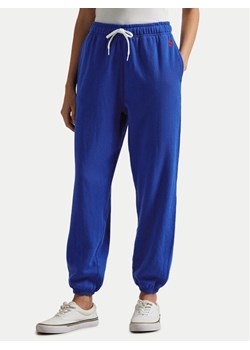 Polo Ralph Lauren Spodnie dresowe 211935585013 Niebieski Regular Fit ze sklepu MODIVO w kategorii Spodnie damskie - zdjęcie 181042600