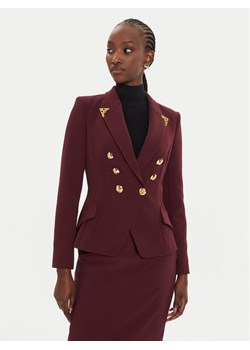 Elisabetta Franchi Marynarka GI-095-46E2-V600 Bordowy Slim Fit ze sklepu MODIVO w kategorii Marynarki damskie - zdjęcie 181042632