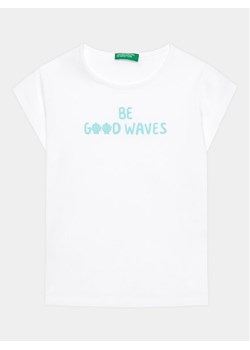 United Colors Of Benetton T-Shirt 3096G1095 Biały Regular Fit ze sklepu MODIVO w kategorii Koszulki niemowlęce - zdjęcie 181042731