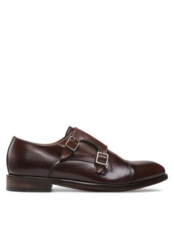 Lord Premium Półbuty Double Monks 5502 Brązowy ze sklepu MODIVO w kategorii Buty eleganckie męskie - zdjęcie 181042902
