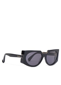Max Mara Okulary przeciwsłoneczne MM0123 01A Czarny ze sklepu MODIVO w kategorii Okulary przeciwsłoneczne damskie - zdjęcie 181042932