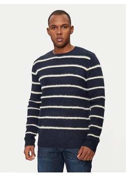 Brave Soul Sweter MK-248OSLO Granatowy Regular Fit ze sklepu MODIVO w kategorii Swetry męskie - zdjęcie 181042943
