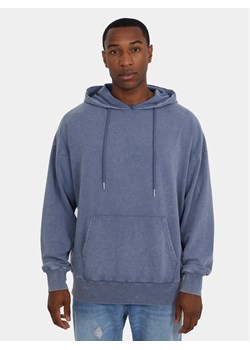 Brave Soul Bluza MSS-627RYLANDS Niebieski Straight Fit ze sklepu MODIVO w kategorii Bluzy męskie - zdjęcie 181043164