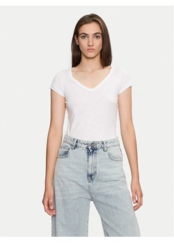 Sisley T-Shirt 3TNHL4007 Biały Regular Fit ze sklepu MODIVO w kategorii Bluzki damskie - zdjęcie 181043200