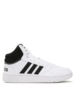 adidas Sneakersy Hoops 3.0 Mid Classic Vintage Shoes GW3019 Biały ze sklepu MODIVO w kategorii Trampki męskie - zdjęcie 181043381
