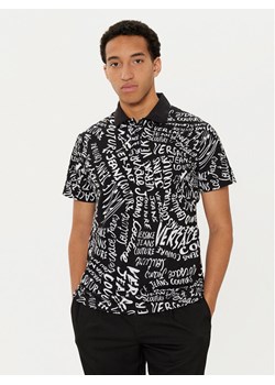 Versace Jeans Couture Polo 78GAG6R0 Czarny Regular Fit ze sklepu MODIVO w kategorii T-shirty męskie - zdjęcie 181043393