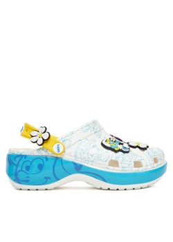 Crocs Klapki Smurfs Platform Clog 210822 Kolorowy ze sklepu MODIVO w kategorii Klapki damskie - zdjęcie 181043421